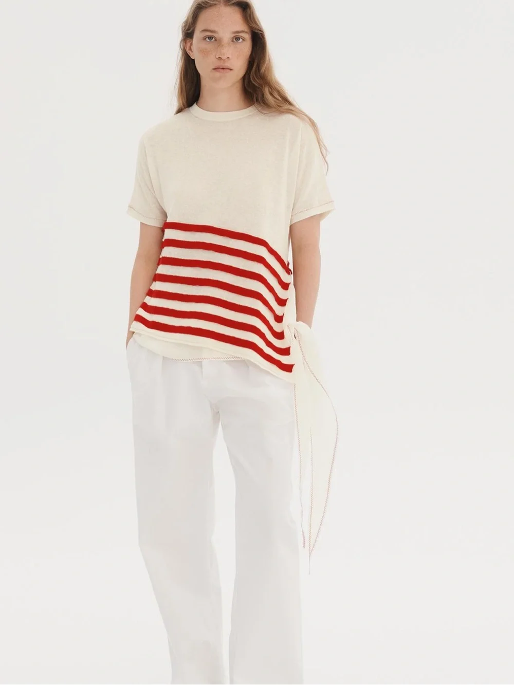ASYMMETRIC STRIPED KNIT TOP - THE ITEM ZARA WOMAN